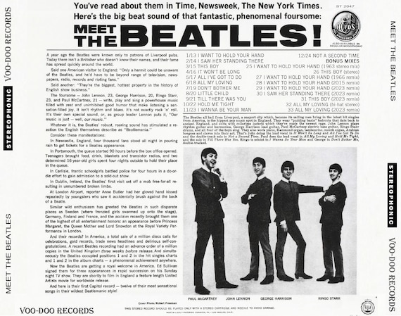 The Beatles - Meet the Beatles 2024 CD Stereo + Mono + 9 Bonus