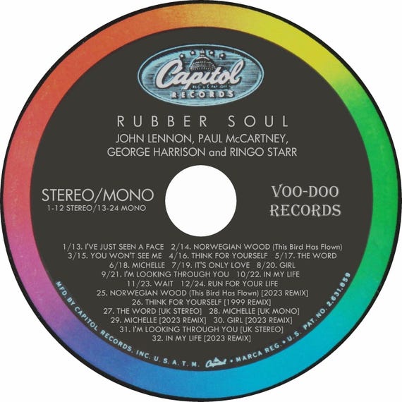 The Beatles - Rubber Soul - 2024 CD Stereo + Mono + 8 Bonus Tracks
