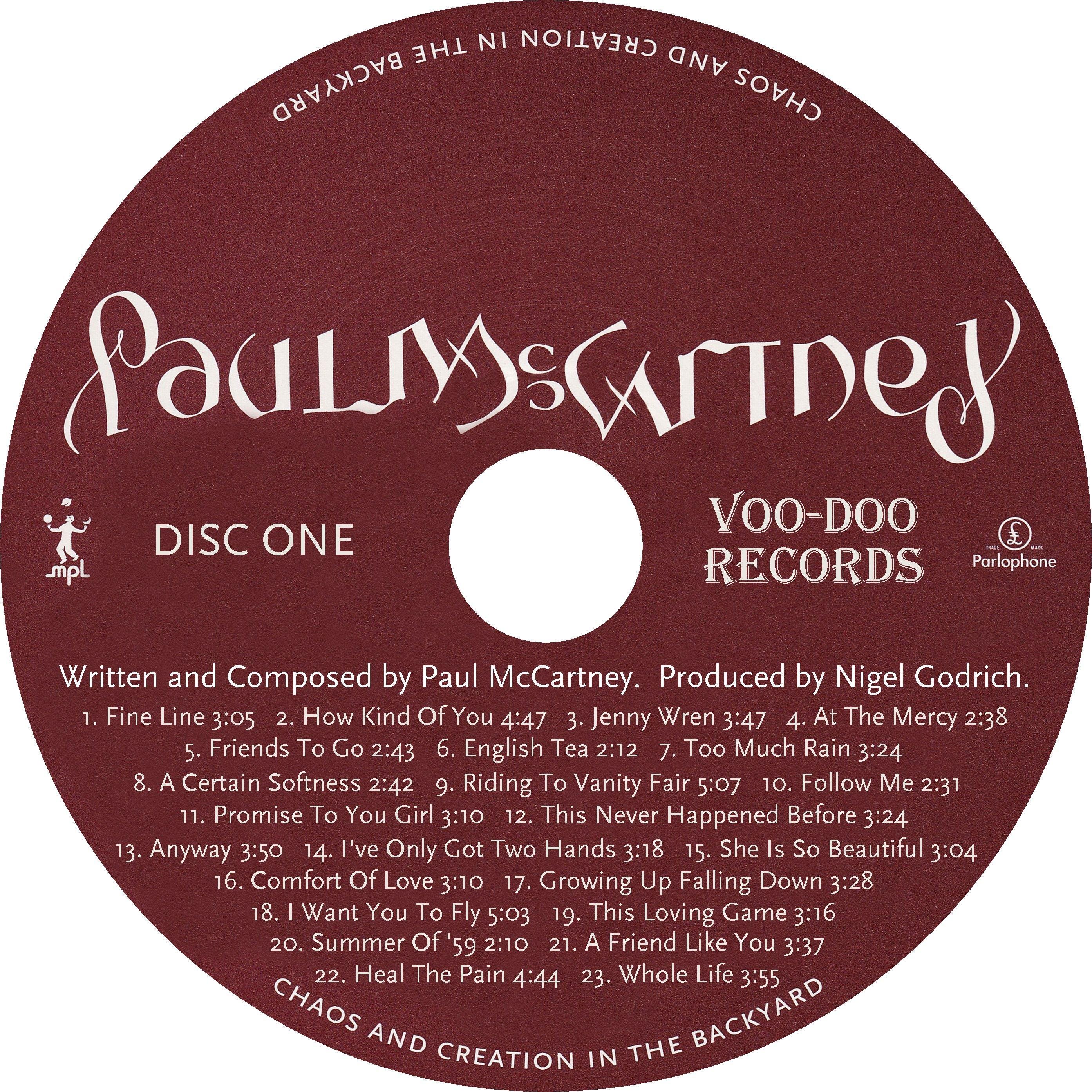 Paul Mccartney - Chaos and Creation in the Backyard - Ultimate Archive ...