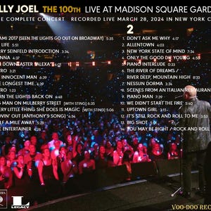 Billy Joel - the 100th Live at Madison Square Garden 2-CD - COMPLETE ...