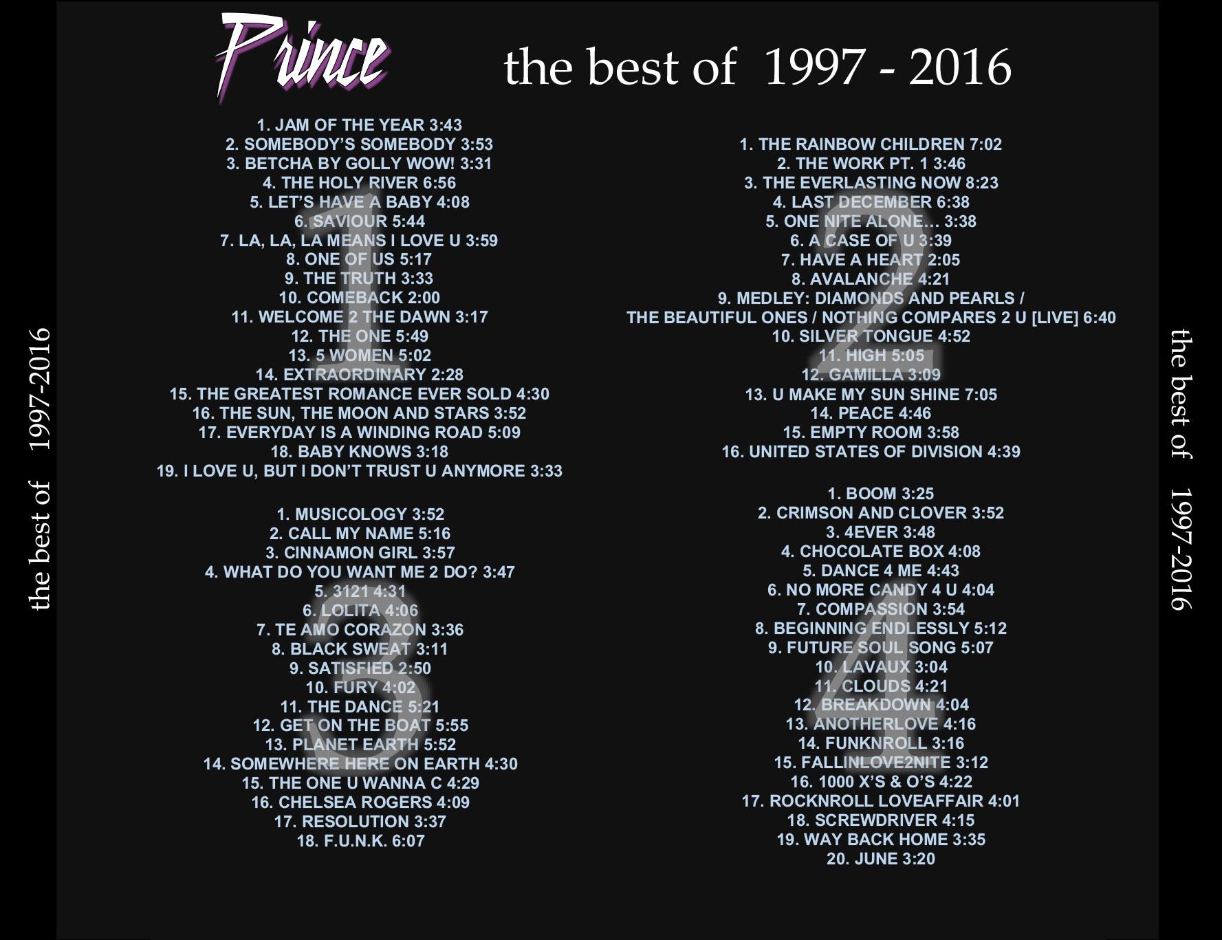 Prince - the Best of 1997-2016 [4-CD] - Musicology Rainbow