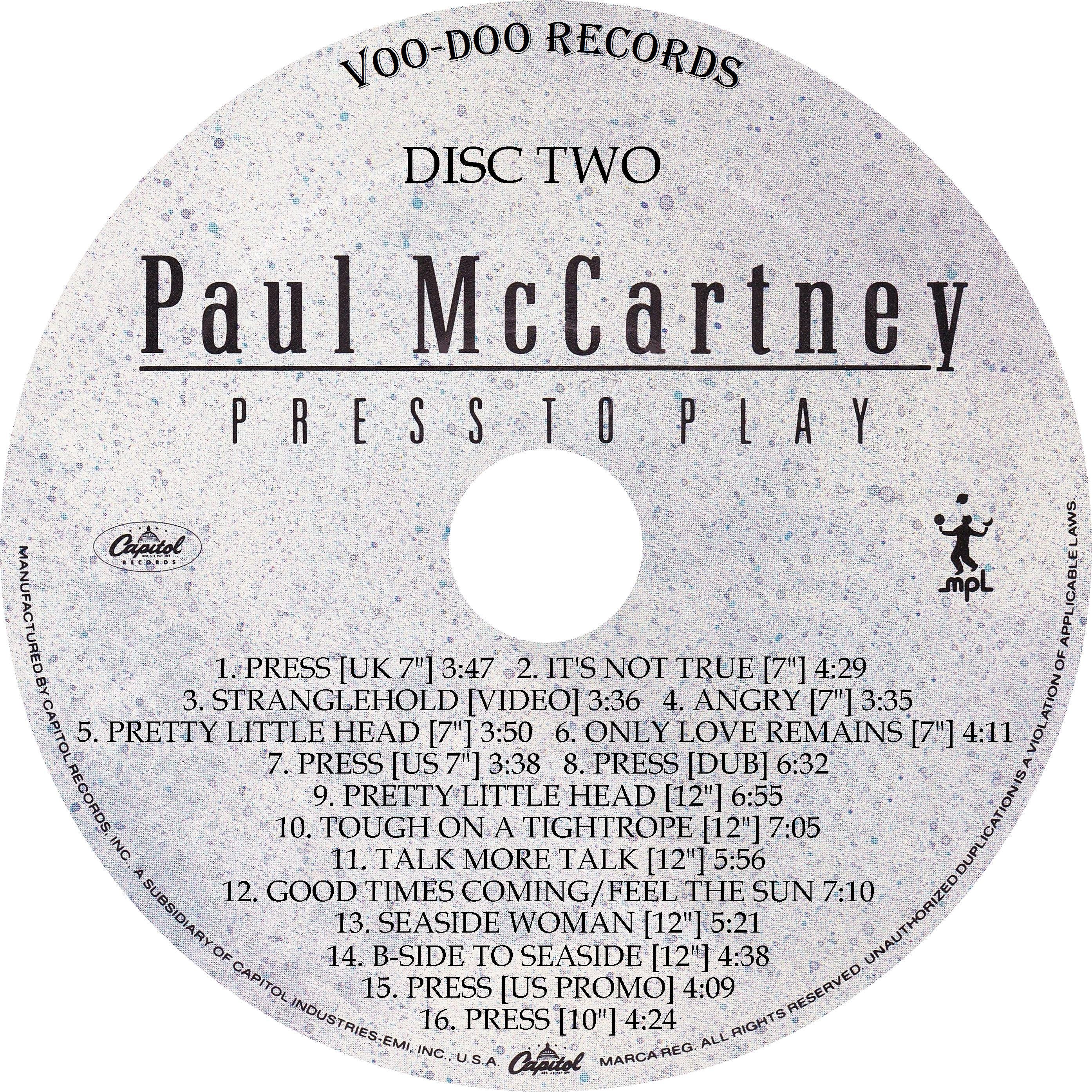 Paul Mccartney - Press to Play Ultimate Archive Collection [2-CD
