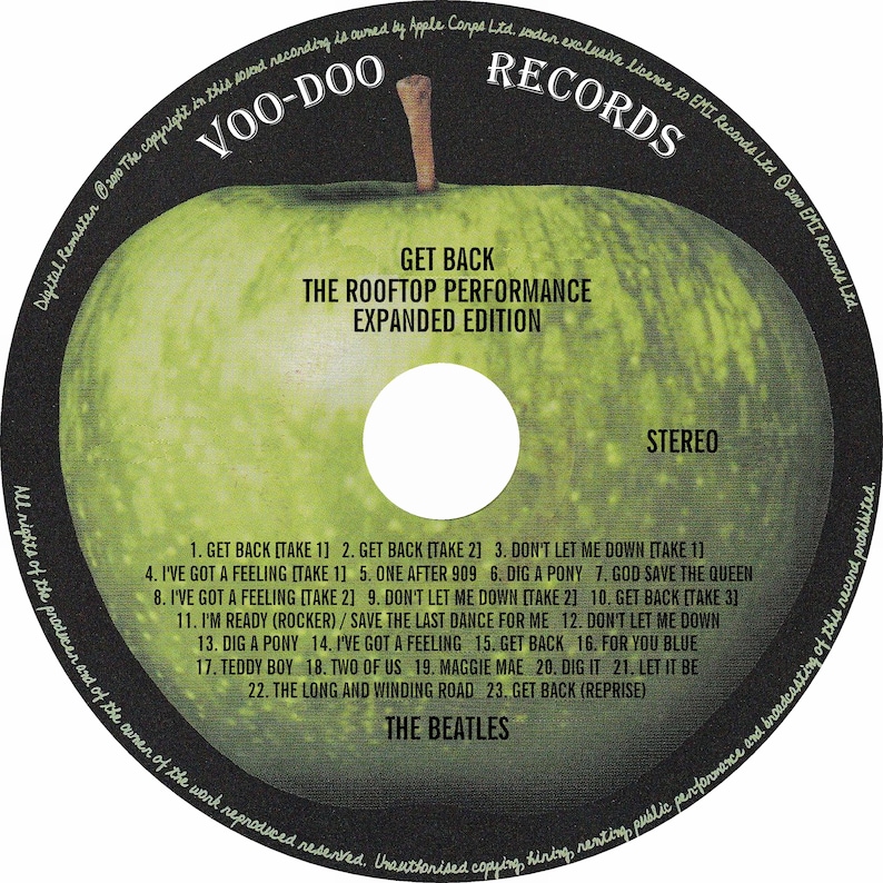 Beatles Rooftop Cd The Beatles - the Rooftop Performance Expanded Edition CD Get Back ...