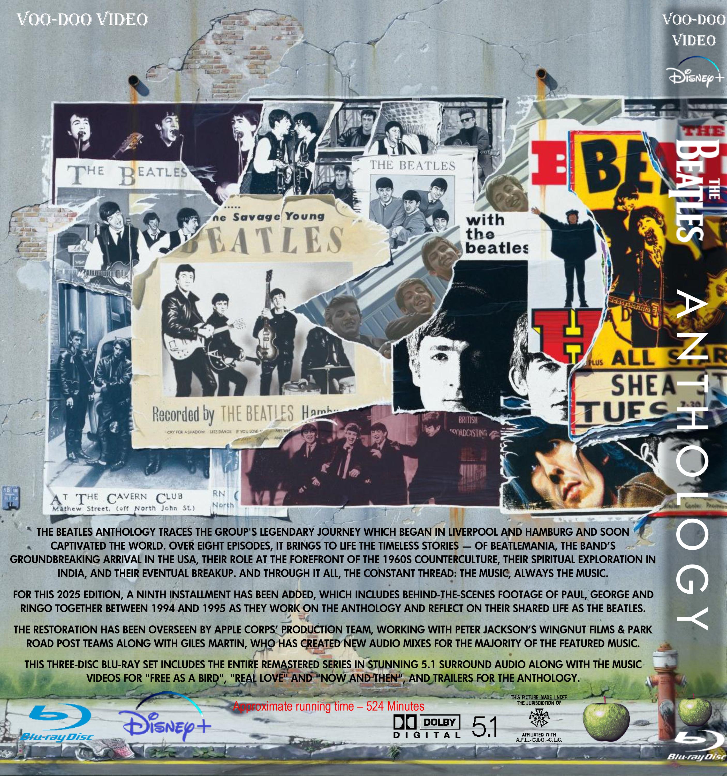 The Beatles Anthology - 3-disc Blu-ray - 2025 Disney Plus