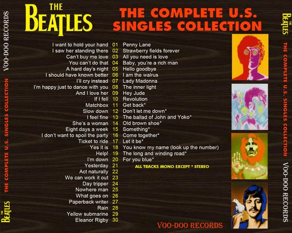 The Beatles - Complete U.S. Singles Collection [2-CD] Get Back