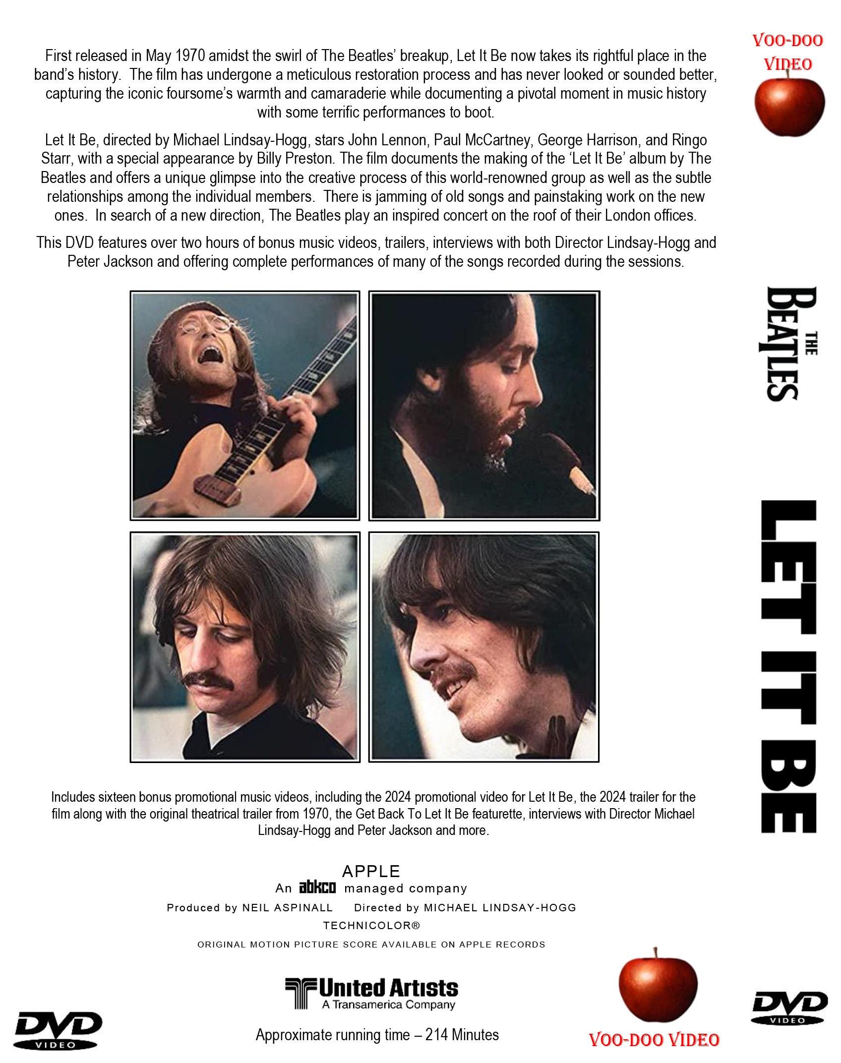 The Beatles - Let It Be - 2024 Remastered DVD - Full Movie With