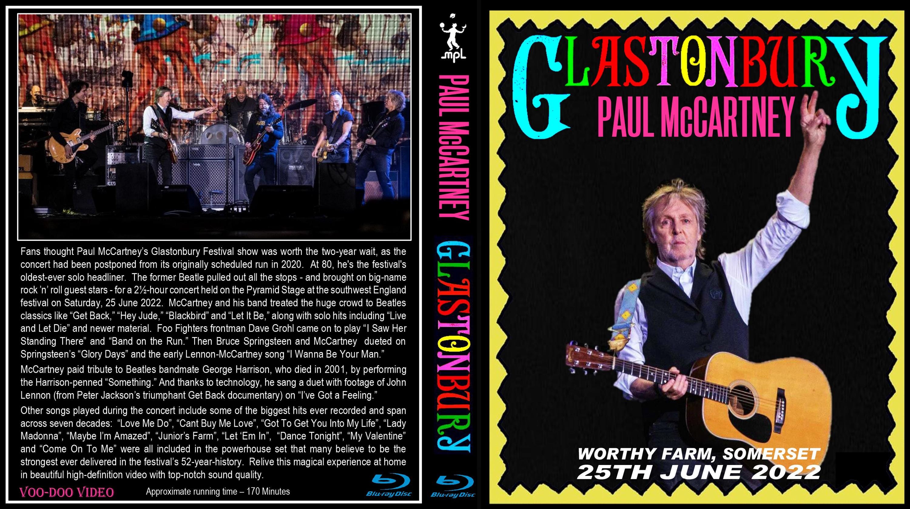 Paul Mccartney - Glastonbury [blu-ray] Complete 2022 Show - High