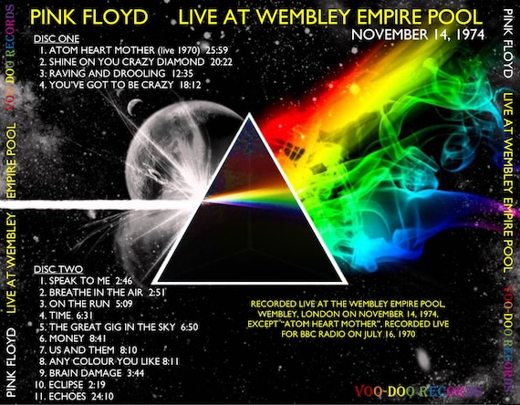Pink Floyd - Live at Wembley Empire Pool 1974 2-CD Live Dark Side