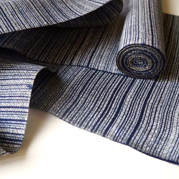 Indigo Yukata Cotton Kimono Fabric unused bolt by the yard Etsy