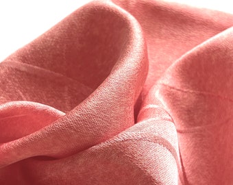 Japanischer rosa Seidenkimono-Stoff 100% Seidenpaneele Woven Gras Jacquard Nachhaltiges Nähgeschenk nicht ausgewählter Kimonostoff Makers Gift