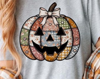 patchwork pumpkin DTF, patchwork pumpkin png, fall DTF, fall png