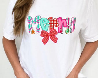 christmas dtf, christmas png, preppy christmas dtf