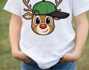 deer youth dtf, christmas youth dtf, youth dtf, reindeer dtf