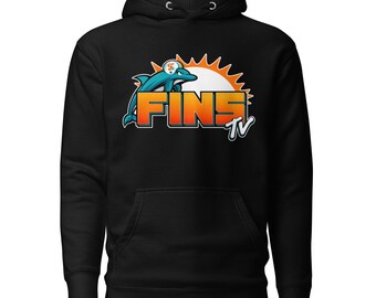 Sudadera unisex con capucha FINS TV