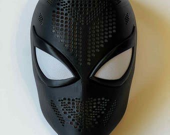 Máscara de Spiderman, estilo Checcheto, impresa en 3D, con lentes magnéticas, accesorio de cosplay personalizado, fabricada en PETG resistente.