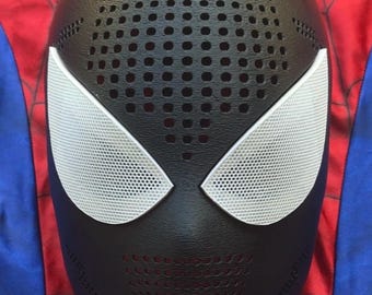 サム・ライミ版スパイダーマンマスク、フェイスシェルと3Dラバーウェブ