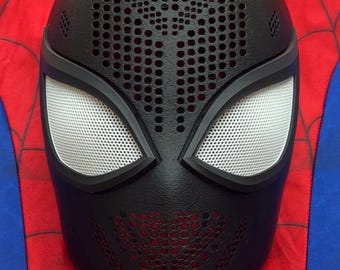 Máscara facial de Spiderman, estilo Checcheto B, impresa en 3D a medida, con lentes magnéticas, accesorio de cosplay personalizado, carcasa facial de PETG duradera.