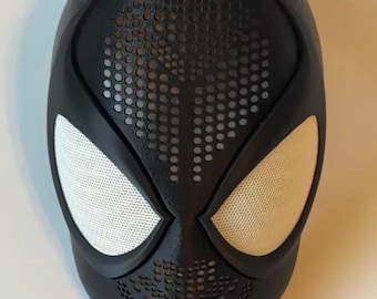 Máscara facial de Spiderman, estilo Larson, impresa en 3D a medida, con lentes magnéticas, accesorio de cosplay personalizado, carcasa facial de PETG duradera.