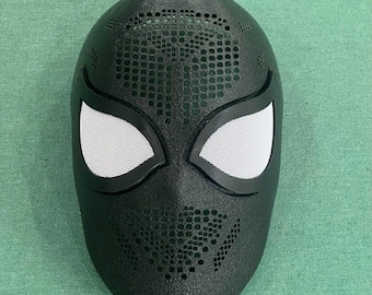 アニメスパイダーマンフェイスシェルレンズマスク生地、ふわふわの アニメスパイダーマンフェイスシェルレンズマスク生地、ふわふわの