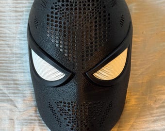 Máscara de Spiderman, estilo Red de Sombras, personalizada, impresa en 3D, con lentes magnéticas, accesorio de cosplay personalizado, resistente máscara de PETG.