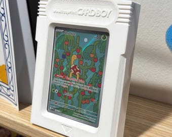Pokimon Card Holder, Pokiboy Inspired Design by the Gameboy Game Cartridge