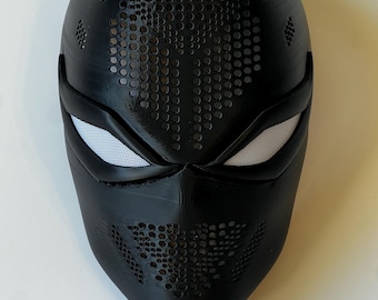 Máscara de Spiderman, estilo Bermejo, impresa en 3D, con lentes magnéticas, accesorio de cosplay personalizado, fabricada en PETG resistente.