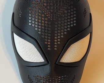 Máscara facial de Spiderman, estilo Sensational F, máscara personalizada impresa en 3D, lentes magnéticas, accesorio de cosplay personalizado, máscara facial de PETG duradera.