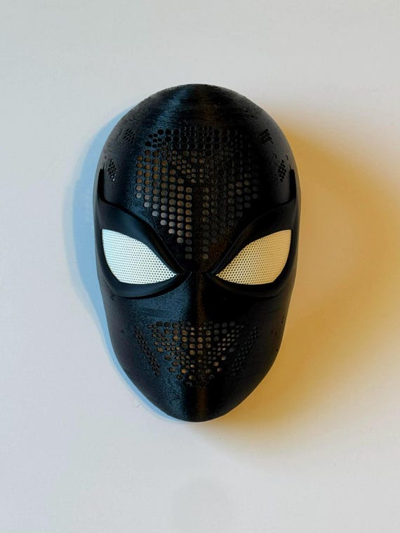 Spiderman Faceshell #0 Style Custom 3D Printed Mask, Magnetic