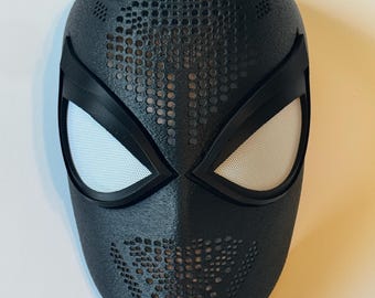 Máscara de Spiderman, estilo PS4, impresa en 3D, con lentes magnéticas, accesorio de cosplay personalizado, fabricada en PETG resistente.