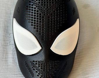Máscara facial de Spiderman Romita Sr., estilo simbionte, personalizada, impresa en 3D, con lentes magnéticas, accesorio de cosplay personalizado, carcasa protectora de PETG duradera.