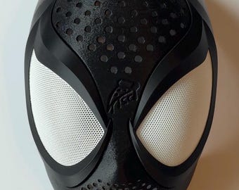 Máscara facial de Spiderman, estilo Ultimate V2, máscara personalizada impresa en 3D, lentes magnéticas, accesorio de cosplay personalizado, carcasa facial de PETG duradera.