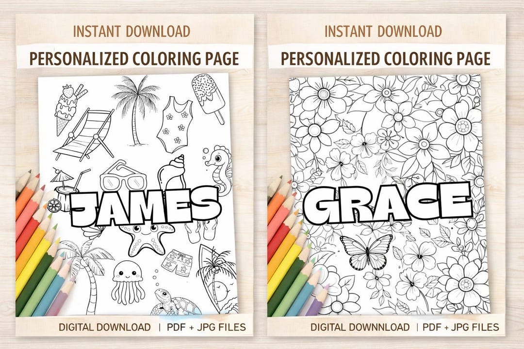 Pat Name Colouring In Personalized Name Colouring Page: Fun Patterns, Kids Activity Book, 8.5 ...