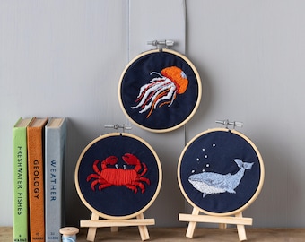 Zestaw do haftu Ocean – zestaw trzech wzorów