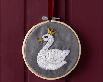 Zestaw do haftu łabędzia