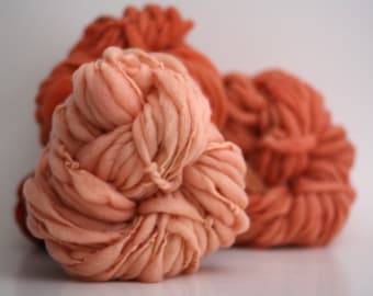 Super Bulky Thick and Thin Wool Yarn Chunky Hand Spun Slub Hand Dyed tts™ Autumn Glory