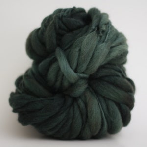 HandSpun Wool Yarn Thick and Thin Bulky Chunky Slub Hand Dyed TTS™ Retro Eucalyptus image 1