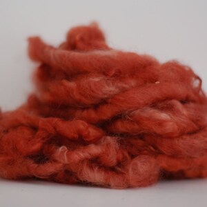 Thick Thin Yarn Handspun Leicester Longwool Wool Art Lockspun Lock Spun Curly Wool Loose Curls Weft Weaving PK 17 18 19 20