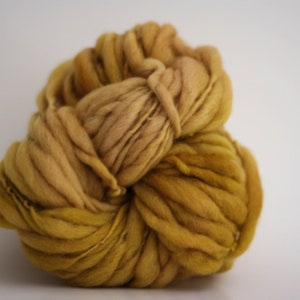 HandSpun Thick and Thin Yarn Bulky Chunky Wool Slub Hand Dyed TTS™ Gilded 3