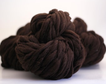 Thick and Thin Hand Spun Raw Yarn Base Bare For Dyeing Wool Slub tts™ Bulky Chunky Bulk Undyed Lot-of-3-skeins Plank
