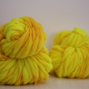 Thick and Thin Yarn Hand Spun Wool Slub TtS™ Pineapple
