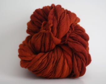 Thick and Thin Wool Yarn Chunky Hand Spun Slub Hand Dyed tts™ Stiletto