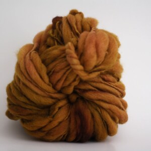 HandSpun Thick and Thin Yarn Bulky Chunky Wool Slub Hand Dyed TTS™ Gilded 4