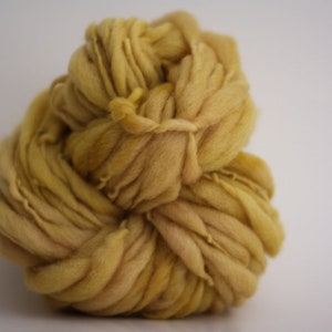 HandSpun Thick and Thin Yarn Bulky Chunky Wool Slub Hand Dyed TTS™ Gilded 2