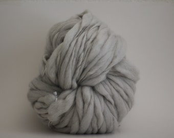 One-pounder 16oz Shades of Gray Grey Gradient Yarn (Uber Chunky™) Thick and Thin Hand Spun Super Bulky Wool Handspun Slub Hand Dyed tts(tm)