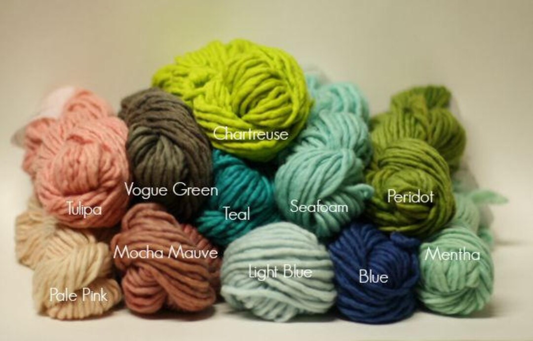 Sp55 Single Ply Bulky Chunky Yarn Hand Dyed Fine Merino Sp Etsy