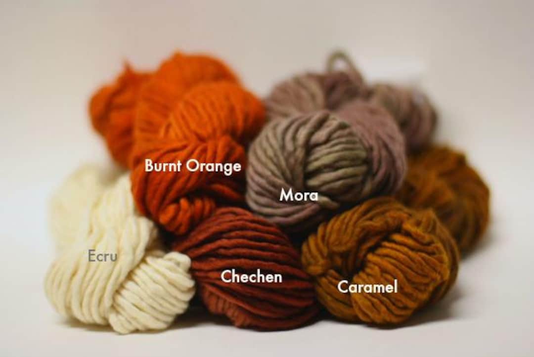 Sp55 Single Ply Bulky Chunky Yarn Hand Dyed Fine Merino Sp Mini Skein