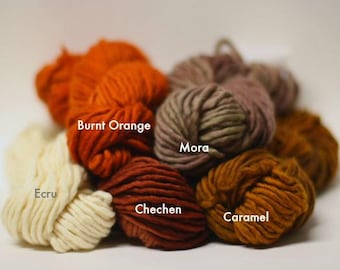 sp55 Single Ply Bulky Chunky Yarn Hand dyed Fine Merino sp Mini Skein