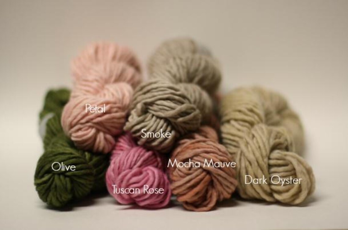 Sp55 Single Ply Bulky Chunky Yarn Hand Dyed Fine Merino Sp Etsy