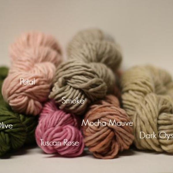 sp55 Single Ply Bulky Chunky Yarn Hand dyed Fine Merino sp Mini Skein