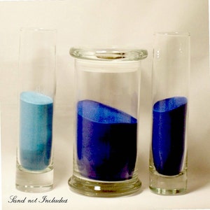 Personalized Unity Sand Ceremony Set  Status -Cylinder side vases